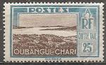 oubangui - taxe n 15  neuf* -1930 (pliure)
