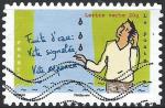 FRANCE - 2014 - Yt n A968 - Ob - Environnement : fuite d'eau