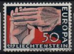 Liechtenstein : n 366 o oblitr anne 1962