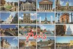 PARIS (75) - Multivues (16) de diffrents monuments et sites de la Capitale