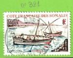 COTE DES SOMALIS YT N321 OBLIT