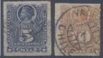 Chili : n 24 et 25 oblitr anne 1878