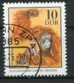 Timbre Allemagne RDA 1975  Obl   N 1712  Y&T  Singe