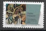 2012 FRANCE Adhesif 702 oblitr, cachet rond, Picasso