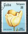 Timbre  CUBA  1982  Obl  N  2350   Y&T  Tulipes