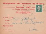 France 1945  Y&T  688  seul sur lettre