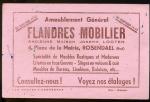 BUVARD Publicit FLANDRES MOBILIER  Rosendael ( Nord )