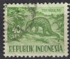Indonsie 1958 Oblitr Used Animal Manis javanica Pangolin de Malaisie SU