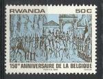 Rwanda 1980; Y&T n 960 **; 50c, 150e anniversaire de la Belgique