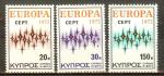 CHYPRE N°366/368* (Europa 1972) - COTE 7.00 €