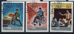 Laos 1981 - YT 367-368-369 - oblitéré - année internationale du handicap