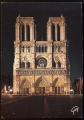 CPM  PARIS  Notre Dame La Faade la nuit