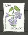 Monaco timbre n 2321 ob anne 2002 Fleurs : Thunbergia Grandiflora