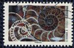 FRANCE 2014 Oblitr Used Stamp Dynamiques Fossile d'Ammonite