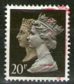 **   ROYAUME UNI    20 p  1990  YT-1435  " Elisabeth II & Victoria "  (o)   **