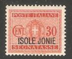 Italy - Ionian Islands - Scott NJ3 mint