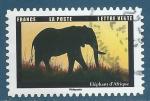 N2099 Elphant d'Afrique autoadhsif oblitr