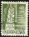 Indonesia 1949-50.- Templos. Y&T 356. Scott 320. Michel 28A.