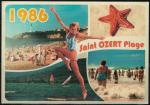 Carte Postale Postcard SNCF Intercits 1986 Saint Ozert Plage