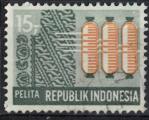 Indonsie 1969 Oblitr Plan de Dveloppement Industrie Textile Bobines Fil SU