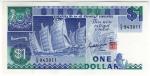 **   SINGAPOUR     1  dollar   1987    p-18a    UNC   **
