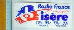 RADIO FRANCE ISERE 102.8 - Autocollant // grenoble
