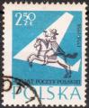 POLOGNE - 1958 - Yt n 922 - Ob - 400 ans poste polonaise 2,50 Z