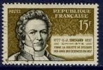 France 1957 - YT 1139 - oblitr - centenaire mort Thnard