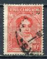 Timbre ARGENTINE 1935 - 36  Obl N 370   Personnages  