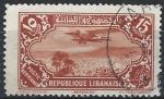 Grand Liban - 1930 - Y & T n 45 Poste arienne - O. (aminci)