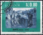 Equateur 1966 - YT 761 ( Dante & Beatrix, peinture de Henri Holiday ) Ob