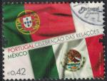 Portugal 2014 Oblitr Clbration des Relations avec le Mexique Drapeaux SU