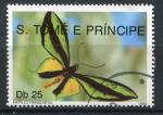 Timbre S. TOME THOME & PRINCIPE 1990 Obl N 985  Y&T Papillons