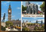 CPM Royaume Uni Greetings from LONDON  Salutations de LONDRES  Multi-vues