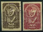 Autriche : n 211 et 212 oblitr anne 1919