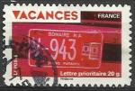 France 2009; Y&T n aa323; lettre 20g, Immatriculation, srie vacances