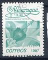 Timbre du NICARAGUA 1987  Obl  N 1442  Y&T  Fleurs