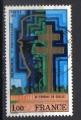  timbre  France 1977 - YT 1941 - anniversaire du mmorial au gnral de Gaulle 