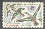 France 1960; Y&T n 1275; 0,45F oiseaux, Sarcelles d'hiver