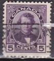CANADA N° 126  de 1927 oblitéré 