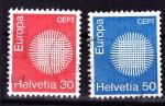 Suisse - 1970 - YT n 855/6 oblitr