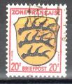 ALLEMAGNE - ZONE FRANCAISE - Timbre n8 oblitr