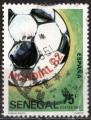 SENEGAL 1982; Y&T n° 577; 75F, Foot, coupe du Monde Espagne82, ballon