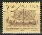 **   POLOGNE    5 gr   1963  YT-1241  " Galre gyptienne "  (o)   **