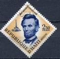 Timbre Rpuplique d'HAITI   PA  1959  Obl   N 169   Y&T Personnage Lincoln  