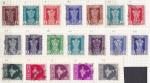 INDE 19 timbres de 1957/8 et Service 1950/58 oblitrs (moins de 3ct le timbre)