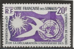 COTE DES SOMALIS  COLONIES ANNEE 1958  Y.T N291 neuf** cote 4 Y.T 2022   