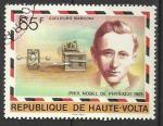 Haute-Volta 1977; Y&T n 429; 65F prix Nobel de physique; Marconi