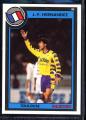 Carte PANINI Football N 141  1993   J. F. HERNANDEZ  Toulouse   fiche au dos