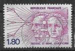 1982 FRANCE 2218 oblitr, cachet rond, Curie
